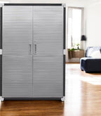 Heavy Duty Storage Solid Stainless Steel Cabinet with Lockable, Adjustable Shelf, Metal Garage Organizer (Graphite, 48" W x 24" D x 72" H)