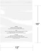 iMailer - 500 Pcs - 13" x 15" Poly Bags with Suffocation Warning Self Seal- Clear Shipping Bags 1.6 Mil for Clothing, Shirts, Packaging - Permanent Adhesive