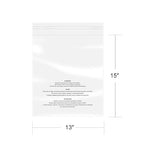 iMailer - 100 Pcs - 13" x 15" Poly Bags with Suffocation Warning Self Seal- Clear Shipping Bags 1.6 Mil for Clothing, Shirts, Packaging - Permanent Adhesive