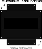 Magnetic Glass Whiteboard 48" x 36" Dry Erase Board Frameless Premium Tempered Galssboards Wall Mounted Glossy writeboard with Eraser, Marker Tray for Interactive Office, (Black)