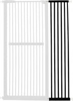 Lumizone Extra Tall Cat Gate Extension Kit 61.02" High Pressure Mounted 12.6" Extra Wide 1.37" Gap No Drilling Tall Pet Gate for Dogs (Black, 12.60" W)