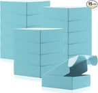 15 Pcs Light Blue Cardboard Boxes Shipping Boxes, Recyclable Colored Corrugated Cardboard Box Small Mailing Storage Gift Boxes for Shipping, Mailing, Gifts Packaging, 6x6x2" (Light Blue)