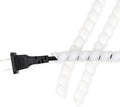 Spiral Wire Wrap, 9.84ft, 16.4ft, 33ft Spiral Cable Wrap Sleeve Hose for Computer, Power, Audio & Video Cords Stop Cord Tangle and Detangler (White, 14mm (9/16")-16.4ft)
