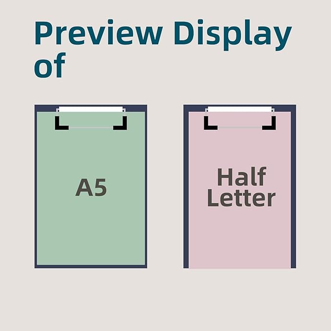 Small Clipboards 6" X 9" Mini Clipboards 4-Pack Portable Clipboards A5 Size Half Letter Clipboard Menu Pads Receipt Clips for School Office Restaurant Cafe Hotel (Black)