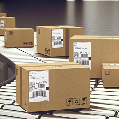 OausTect 4x6 Shipping Label 4000 Fanfold Labels for Rollo, Zebra Direct Thermal Printer, with Perforations