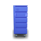 Meese 72P Bulk-Trux Commercial Laundry Linen Truck Cart | Polyethylene (HDPE) | 38 Bushels / 48 Cu. Ft. | Royal Blue