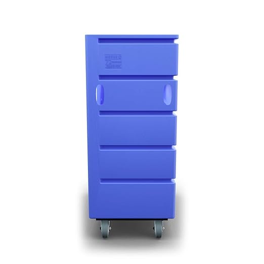 Meese 72P Bulk-Trux Commercial Laundry Linen Truck Cart | Polyethylene (HDPE) | 38 Bushels / 48 Cu. Ft. | Royal Blue