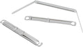 Metal File Fastener, 50 Pcs Stainless Steel 3.5 Inch 2 Hole Metal Paper Clips for Loose-Leaf and Office (50)