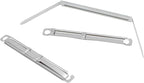 Metal File Fastener, 50 Pcs Stainless Steel 3.5 Inch 2 Hole Metal Paper Clips for Loose-Leaf and Office (50)