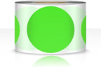 500 PCS Dot Sticker Tape 2" Inch Round Color Coding Labels Removable Writable Circle Floor Decal for Marking Organizing Social Distancing Fluorescent Green