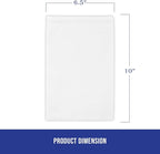 MT Products Blank Envelope Shipping Label Sleeves - 6.5" x 10" Packing Slip Pouches for Shipment/Return - Pack of 100