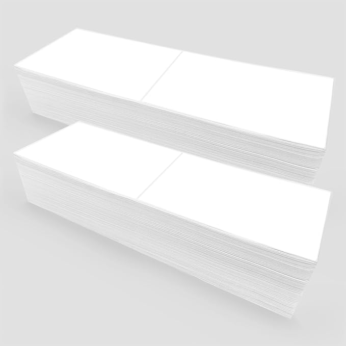Compatible Thermal Labels Replacement for Zebra (【4" x 6"】 2 Stack/1000Labels)