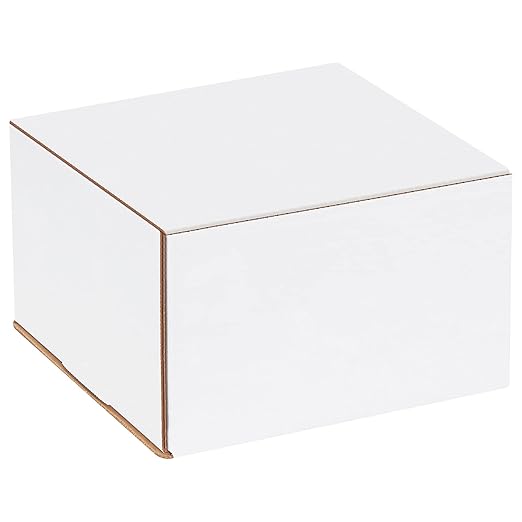 Box USA BM885 8"L x 8"W x 5"H, White (Pack of 50)