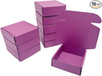 15 Pcs 4.7 x 4.7 x 1.6 Inches Mini Size Corrugated Cardboard Gift Boxes Recyclable Shipping Boxes for Packing Jewelry Ornament Gift Craft Packaging Supplier (Cranberry, 4.7 x 4.7 x 1.6")