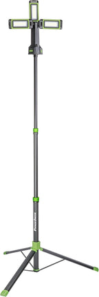 PowerSmith 4500 Lumen Rechargeable Cordless Work Light with Stand, LED Camping Light 72" Tall (PWLR045T)