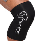 TheraICE Knee Ice Pack Wrap Compression Sleeve for Injuries, Reusable Gel Cold Packs Brace Also for Elbow, Ankle & Calf - Flexible Cold Wrap Recovery for Meniscus, ACL, MCL Pain Relief (L)