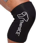 TheraICE Knee Ice Pack Wrap Compression Sleeve for Injuries, Reusable Gel Cold Packs Brace Also for Elbow, Ankle & Calf - Flexible Cold Wrap Recovery for Meniscus, ACL, MCL Pain Relief (L)