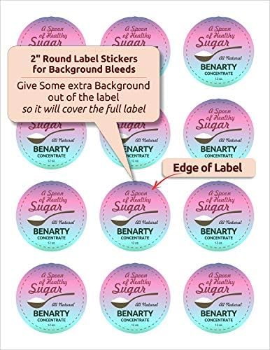 NextDayLabels - 2 Inch Round Labels for Bleeds - Sticker Labels for Printer - Matte White Blank Laser/Inkjet Printer Labels - Circle Stickers Printable Labels (250 Sheets, 12 Per Sheet, 3000 Labels)