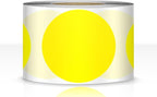 500 PCS Dot Sticker Tape 2" Inch Round Color Coding Labels Removable Writable Circle Floor Decal for Marking Organizing Social Distancing Yellow