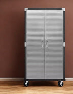 Heavy Duty Storage Solid Stainless Steel Cabinet with Lockable, Adjustable Shelf, Metal Garage Organizer (Graphite, 36" W x 18" D x 72" H)