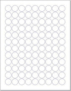 NextDayLabels 3/4 Inch Round Sticker Labels - Matte White Blank Laser/Inkjet Printer Labels - Circle Stickers (1000 Sheets, 108000 Labels)