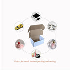 Shipping Boxes Corrugated Cardboard Mailer Boxes Literature Mailer for Packaging Small Business Craft Gifts Giving Products (White, 6x4x3)