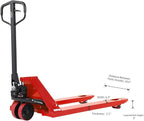 Tory Carrier Hand Pallet Jack Truck 6600 Lb. Capacity Manual Pallet Trucks 27 x 48 Forks Standard Duty Hand Pallet Jacks