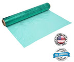 APQ 4 Rolls of Blown Hand Stretch Film 18" x 1500'. Green Hand Stretch Wrap, 80 Gauge. Tear Resistant Residue Free Film for Moving, Shipping, Wrapping. Industrial Grade Pallet Shrink Wrap Film.