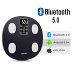 INSMART Smart Scale for Body Weight, All-in-one LCD Display Bathroom Weight Scales Body Fat Scale,Bluetooth Digital Smart Weighing Scale with Heart Rate,Heart Index & Body Composition Analyzer,396 lbs