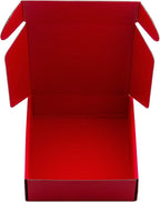 Cardboard Boxes Shipping Boxes,15 Pack Recyclable Corrugated Cardboard Box Small Mailing Storage Gift Boxes for Shipping, Mailing, Gifts Packaging, 6x6x2" (Red)