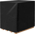 QWORK Pallet Cover, 2 Pack Heavy Duty Outdoor PE Waterproof Pallet Cover, 12 Mil Thick, 4 Ft. x 5 Ft. x 4 Ft, Perforated Roll, Protects Pallets, AC Units, Generators, Patio Furniture, Black