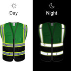 BeautyWill Custom Logo Safety Vest Class 2 High Visibility Reflective Vest for Men - Personalized Logo Team Vest