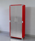 Heavy Duty Storage Solid Stainless Steel Cabinet with Lockable, Adjustable Shelf, Metal Garage Organizer (Red, 30" W x 18" D x 72" H)