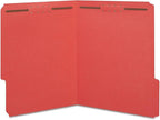 Staples Colored Reinforced Tab Fastener Folders Letter Size Red 50/Box