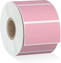 Misofuki 2.25" x 1.25" Pink Direct Thermal Barcode Labels 1000 Pcs for Zebra ZD410 ZD411 LP2824, 2-1/4x1-1/4 1 Roll Waterproof Strong Adhesive Perforated Return Address Labels Used with Rollo MUNBYN