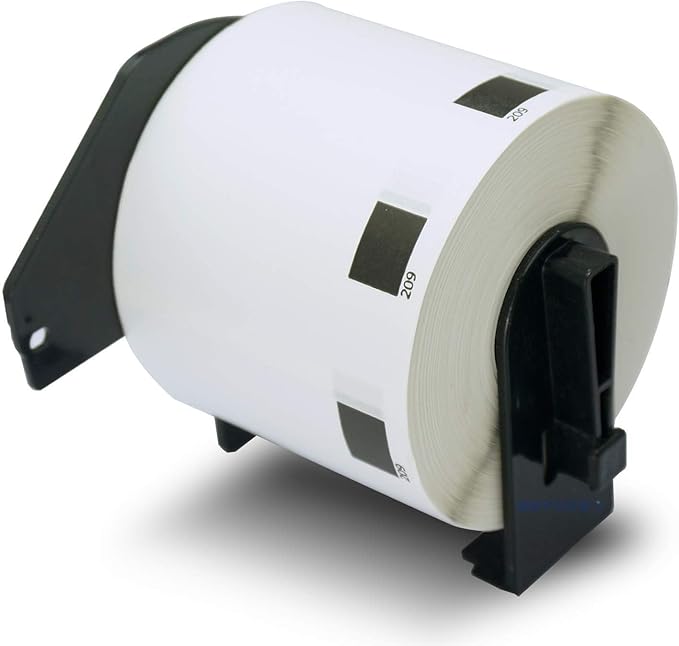 BETCKEY - Compatible Barcode Labels Replacement for Brother DK-1209 (2.4 in x 1.1 in), Use with Brother QL Label Printers [1 Roll/800 Labels]