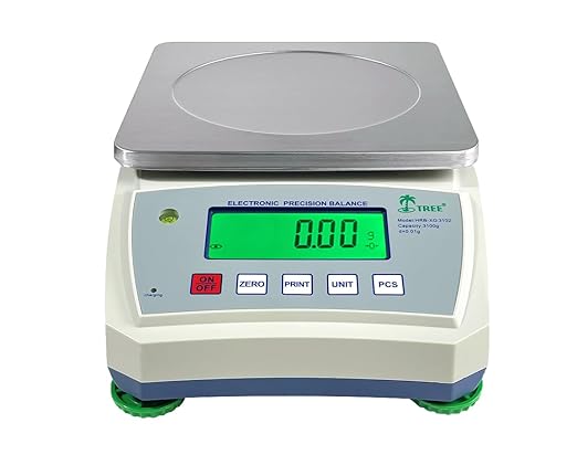 TREE HRB-XG 3101 High Resolution Balance, 3100 G X 0.1 G Accurate Digital Precision Industrial Scientific Commercial Pharmacy Chemical Fine Powder Jewelry Electronic Balance