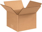 Secure Seal - 8x8x6 Pack of 25 Corrugated Cardboard Packing Shipping Mailing Moving Carton Boxes