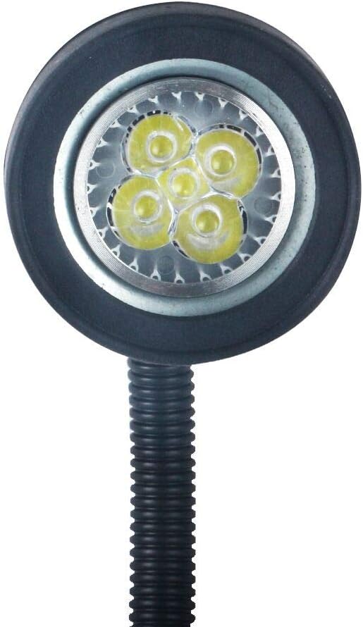 Led Machine Work Lights 5W 110V Waterproof IP54 Bolt on Industrial Light with Plus Long Gooseneck Lamp (1200mm)