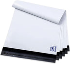 POLYSELLS Poly Mailers Shipping Envelopes, Strong Adhesive Sealing, Waterproof, and Tear-resistant Postal Mailing Bags for Clothing, Books, and Accessories (White, 100, 6" X 9")