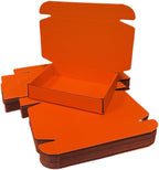 50 Pcs Mini Size Shipping Boxes for Small Business Cardboard Corrugated Mailer Boxes for Shipping Packaging Holidays Craft Gifts Giving Products (Orange Red, 4.1 x 3 x 1.2")