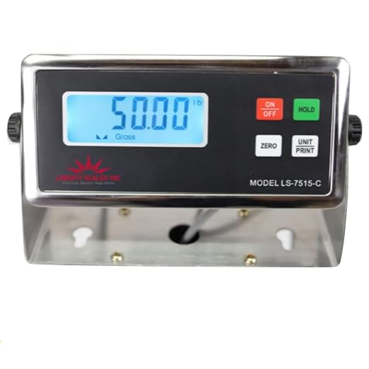 Liberty LS-4040-2.5k-NN 40" x 40" Industrial Floor Scale with Indicator Warehouse Pallet Scale | 2500 lbs x 0.5 lb