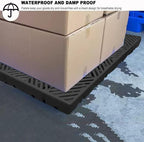 Plastic Pallet, Safety Storage Nestable Shipping Grid Pads, 2pcs HDPE Automotive Non-Slip Platform Firm Warehouse Pad for Supermarket Pet (5pcs-23.6x15.7x2IN)