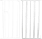 Lumizone Extra Tall Cat Gate Extension Kit 61.02" High Pressure Mounted 2025 New 29.52" Extra Wide 1.37" Gap No Drilling Tall Pet Gate for Dogs (White, 61.02" H x 29.52" W, Extension)
