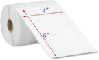 MFLABEL 4x6 Thermal Shipping Labels - 500 Rolls of 250, Perforated & Smudge-Proof Direct Thermal Labels Compatible with Rollo, Zebra, Munbyn |for Amazon USPS UPS FedEx Shopify (Not for Dymo/Brother)