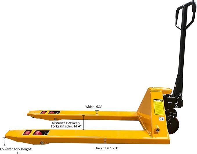 APOLLOLIFT Pallet Jack, Heavy Duty Pallet Jack Truck 7700lbs Capacity 48" L×27" W Forks for Warehouse