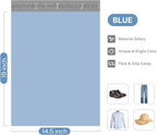 Metronic Poly Mailers Bags 14.5x19 100 Pcs | Medium Shipping Bags for Clothes | Large Mailers Poly Bags, Shipping Envelopes, Mailing Bags for Small Business with Strong Adhesive Blue