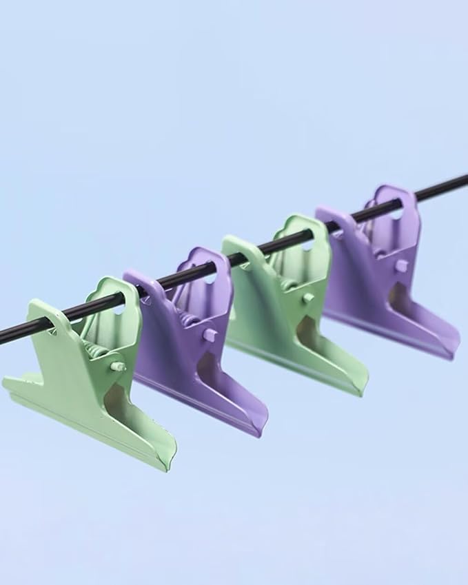 2PCS Extra Large Binder Clips Metal Bulldog Clips Large Paper Clamps Holder Chip Clips for Home School Office Drawing Bag Purple 3inch