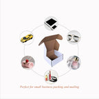 Shipping Boxes Corrugated Cardboard Mailer Boxes Literature Mailer for Packaging Small Business Craft Gifts Giving Products (White, 4x4x2)