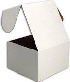 6x6x4 inches Small Shipping Boxes Set of 25 - White Mailer Corrugated Cardboard Boxes for Shipping Packaging Mailing Products